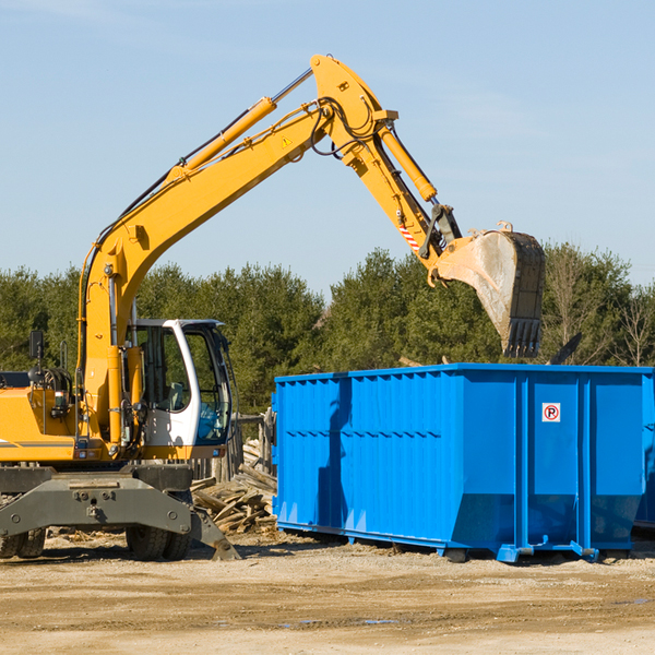 can i choose the location where the residential dumpster will be placed in Freer